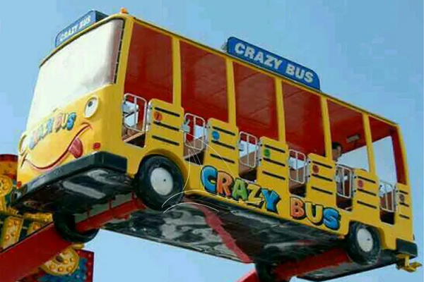 Attractive Crazy Bus Funfair Attraction for All People