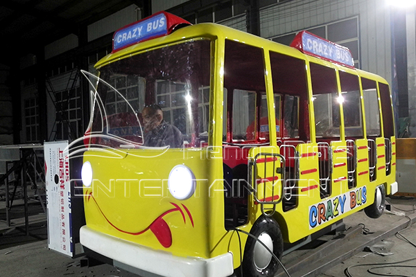 Cute Bus Themed Amusement Park Thrilling Ride