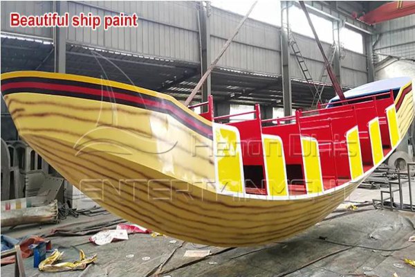 Fiberglass Viking Pirate Ship with Colorgul Paint