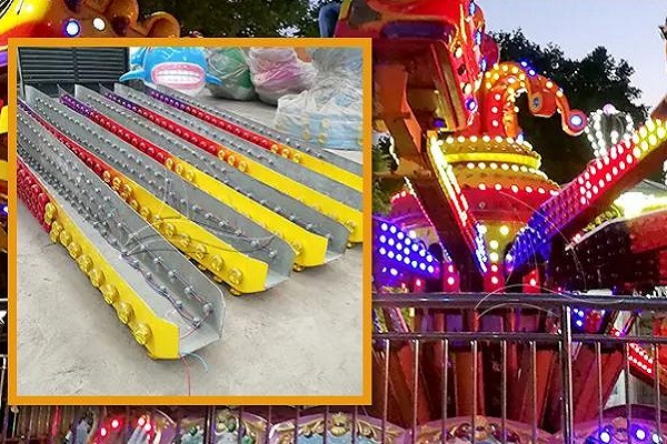 Jumping Rides Arms with Colorful LED Lights