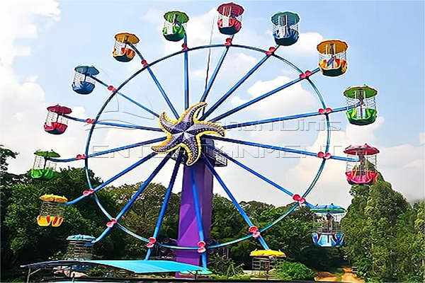 Beautiful Cockpits of Ferris Wheel with Starfish Decoration
