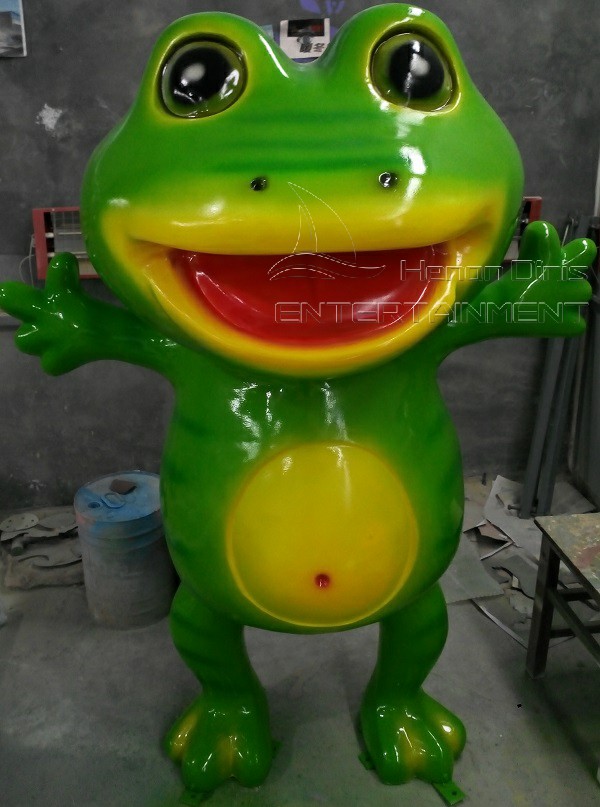 Jumping Frog Ride FRP Decoration