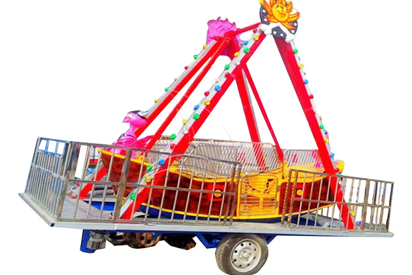 Trailer-mounted Kiddie Pirate Ship Ride for Mobile Business